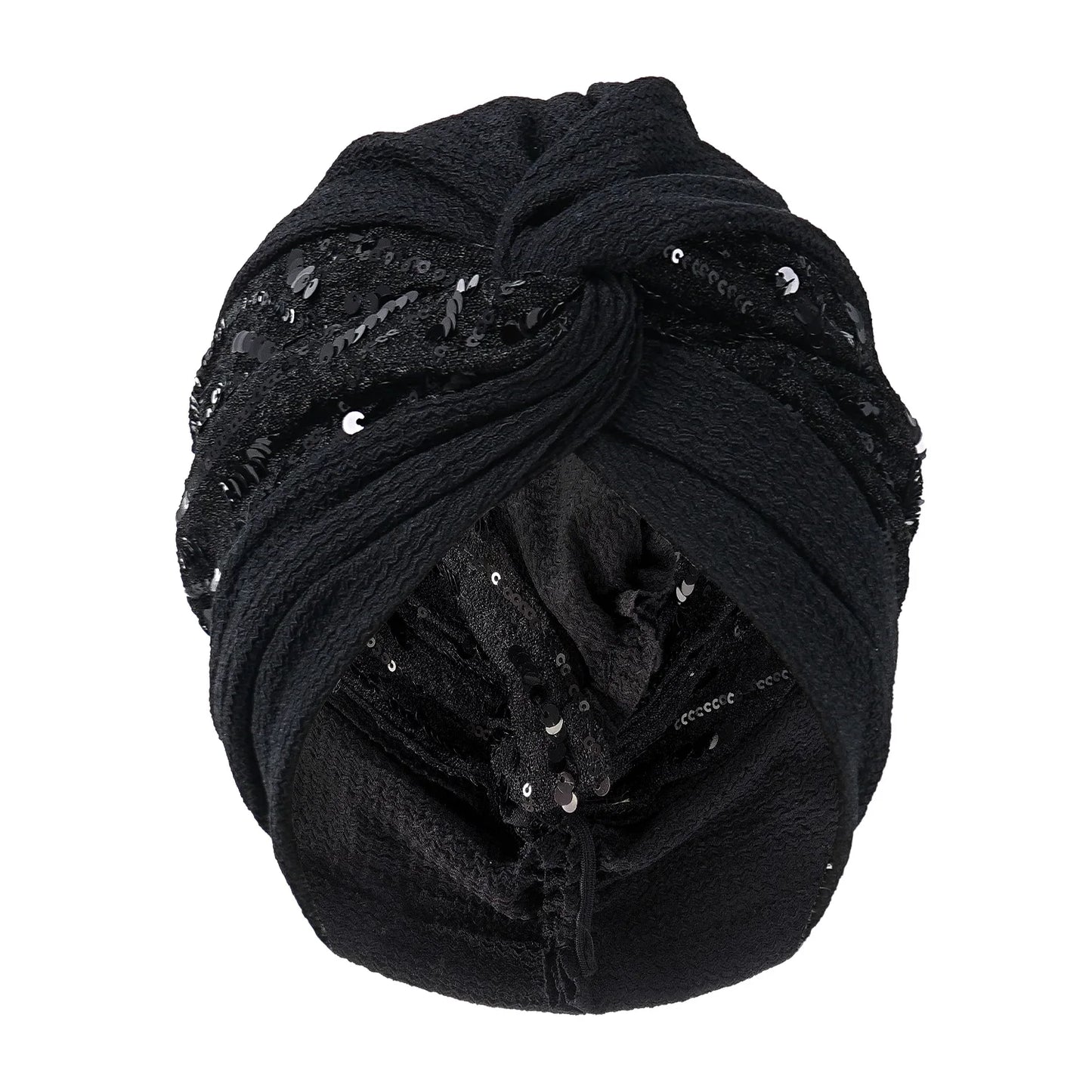 Bonnet For Women Cap Turban Folded Bud Exquisite Headscarf Casual Comfortable Fashion Versatile Warm Cross Hat Edge Wrinkle Lace