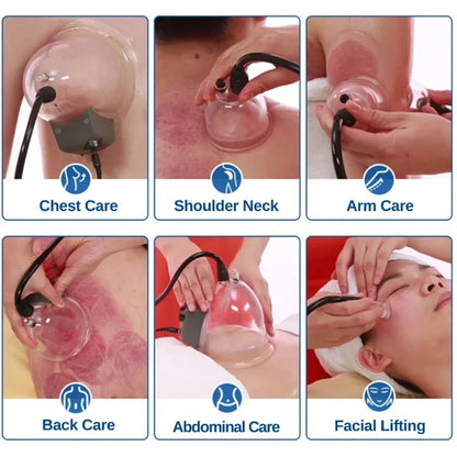 Electric Vacuum Therapy Machine Butt Lifting Buttocks And Breast Enlargement Pumps Therapy Cupping Massager Salon Machine