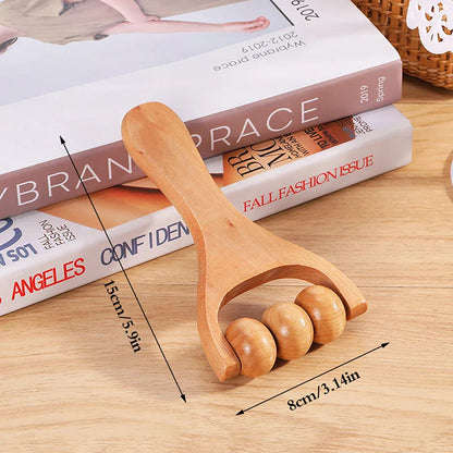 Wooden Massage Roller Portable Massage Tools For Face Neck Muscle Relax Head Foot Massager Stick Body Relaxation Beauty Health