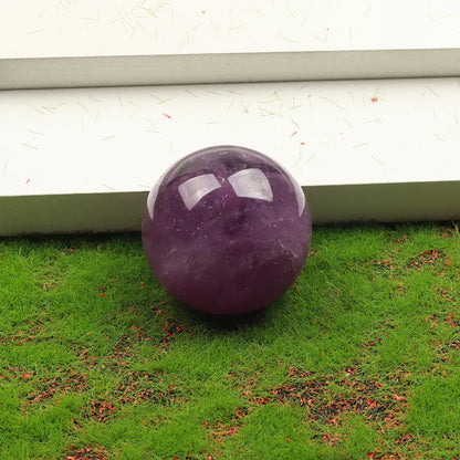 45mm Big Amethyst Massage Ball Natural Stone Cryatal Mineral Sphere  Hand Foot Massage Tool  Product Skin Care health Tool