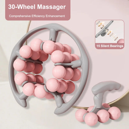 Massager Roller Portable Leg Clamp Fascia Muscle Roller Handheld Deep Tissue Massage for Arm Calves Bodybuilding Indoor