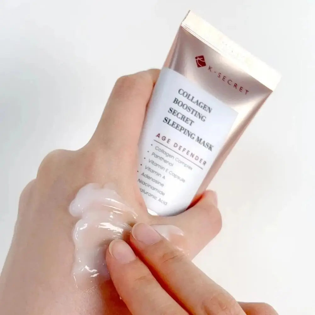 K-SECRET Korean High-End Collagen Sleeping Mask - Gently Cleansing Deeply Hydrating Moisturizing Facial Mask Luxury Skincare