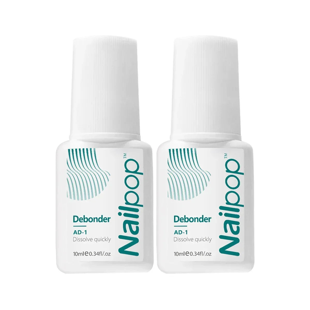 Nailpop Fast Dry Nail Art Glue with Brush Rhinestone Nail Glue Decoration False Nail Tools All for Manicure Accessories 2pcs
