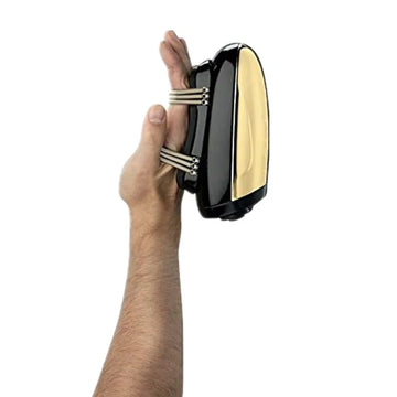 Men's Barberology Massager Professional Cordless Metal Handheld Heat Massager USB Charge Vibration Head Massage 2 Massage Nodes