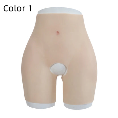 YUERUGOU Silicone Butt Hip Enhancement Women Open Crotch Pants Artificial Hip Shaper Padded Cosplay African Woman Plus Size Wear