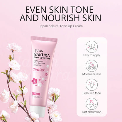 LAIKOU Japan Sakura Skincare Set Moisturizing Anti-Aging Kit Wrinkle Smoothing Radiance Boosting Facial Kit Gift Set
