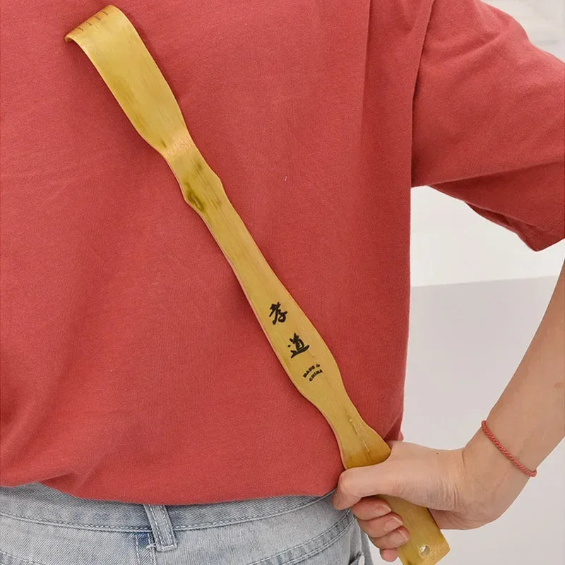 Durable Bamboo Massager Back Scratcher Wooden Body Roller Stick Backscratcher Wooden Scratching Backscratcher Massager