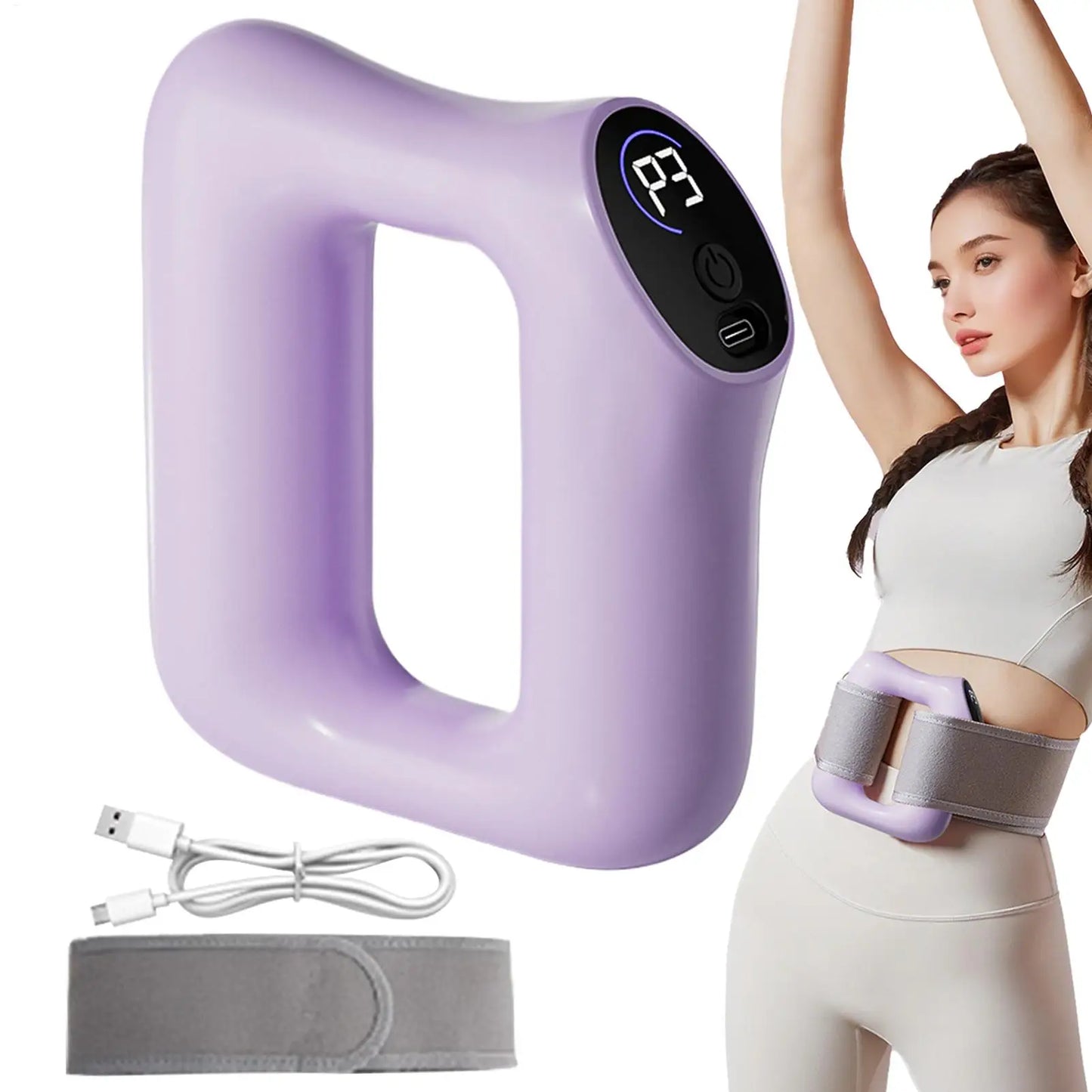 Multifunctional Full-Body Fascia Ring Exercise Vibration Fitness Massager Fat Burning Shaping Fat Slinger Deep Tissue Massage