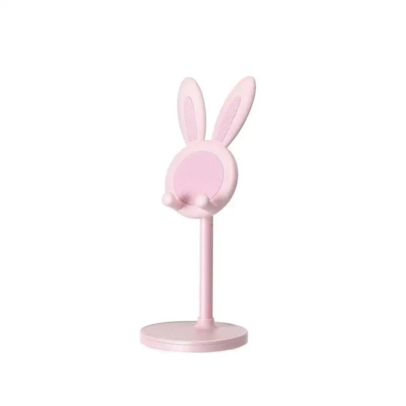 Retractable Pink Lovely Rabbit Mobile Phone Holder Stand For iPhone Samsung Adjustable Mobile Phone Holder Stand Tablets Bracket