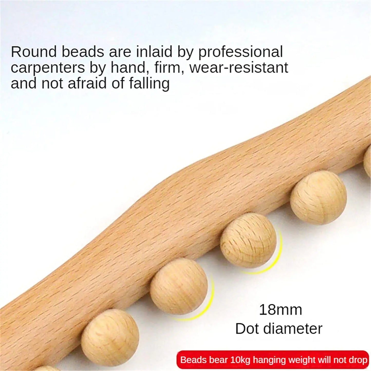 Wooden GuaSha Stick Beech Wood Therapy Back Shoulder Neck Waist Massage Tool Fat Burner Meridian Cellulite Scraper Body Slimming