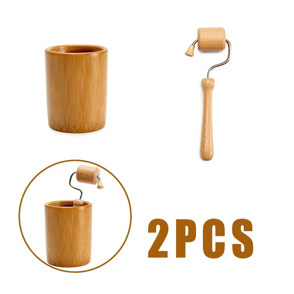 Face Massage Roller Wooden Facial Maderotherapy Lifting Wood Therapy Massage Kit Anti-Cellulite Facial Lifting Wrinkle Remover