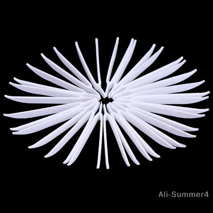 20pcs Disposable Tweezers Plastic Medical Small Beads Forceps for Jewelry Making