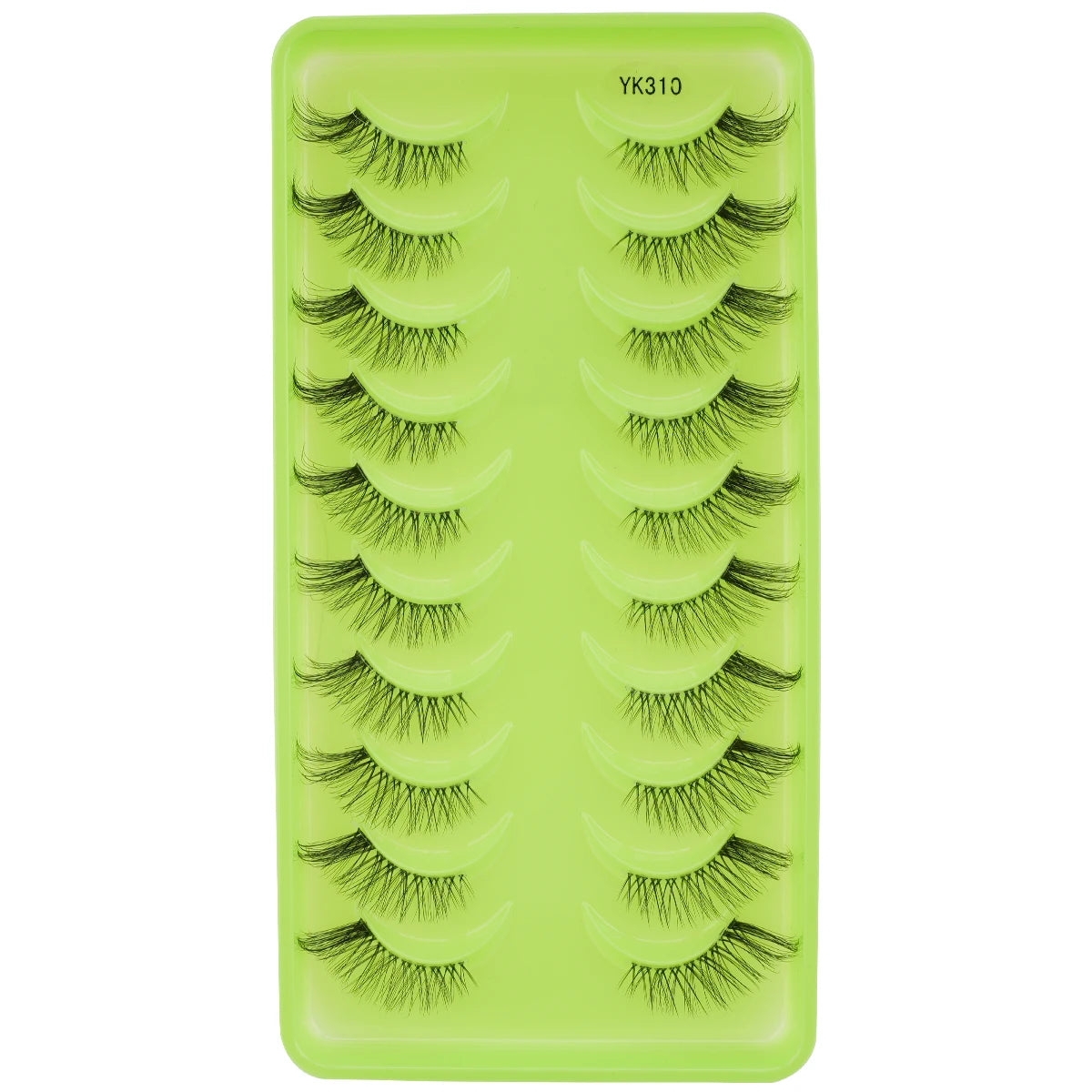New Half Eyelashes 3/10Pairs Half Lashes Natural 3D Cat Eye Lashes Clear Stem False Eyelash Extension Makeup Faux Cils maquiagem