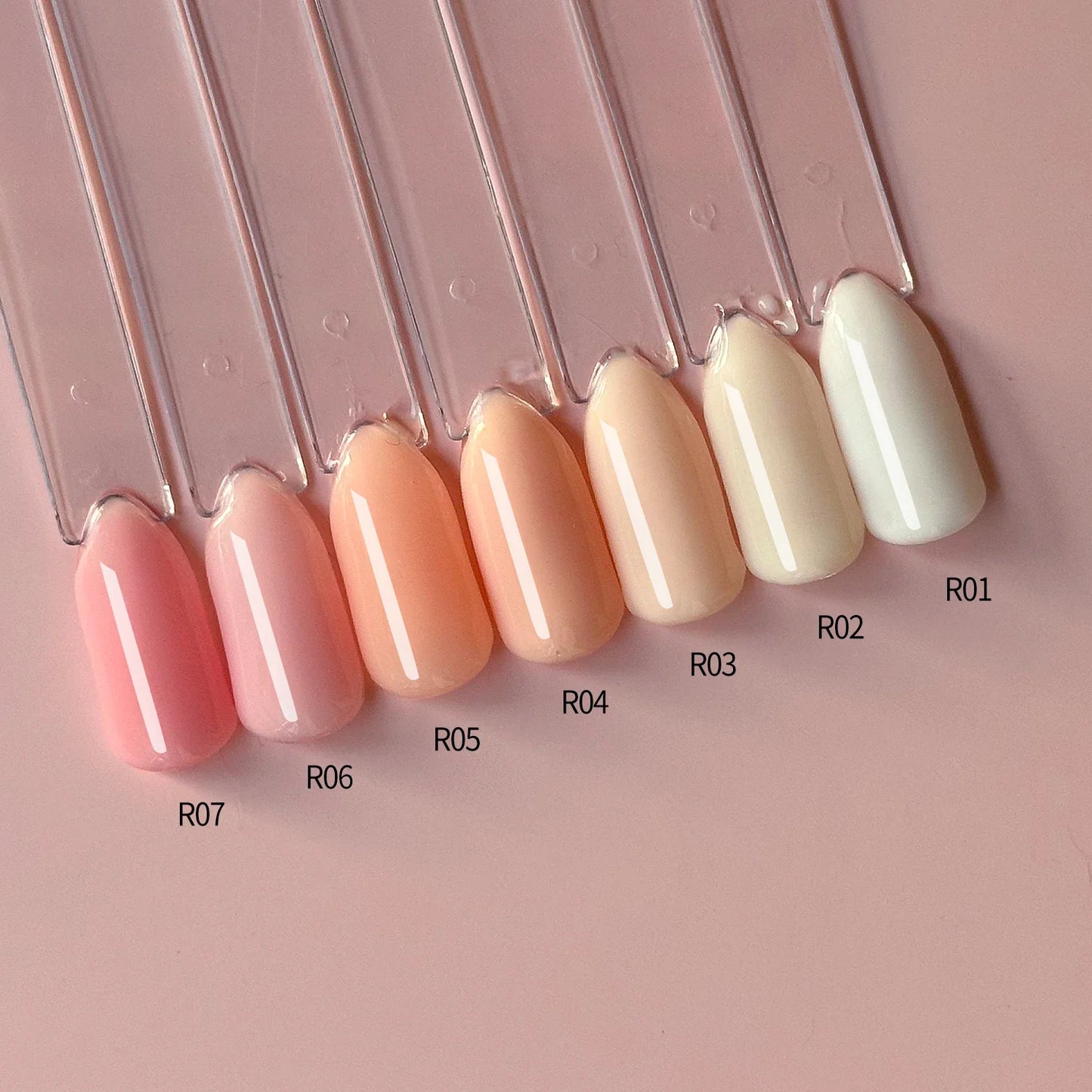FZANEST 5 in 1 Multifunctional Rubber Base Gel Rubber Builder Base Nail Gel Nude Color Extension Nail Strengthen Gel Nails
