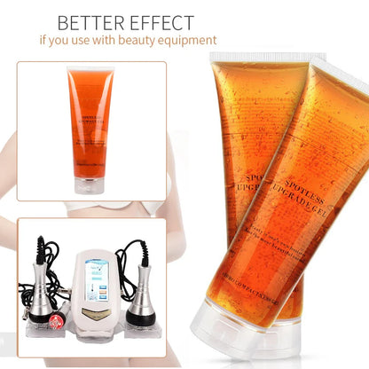 Ultrasonic Gel RF&EMS Massager Cavitation Body Slimming Facial Skin Firming Lifting Tighten Anti Wrinkles Injection Gel Cream