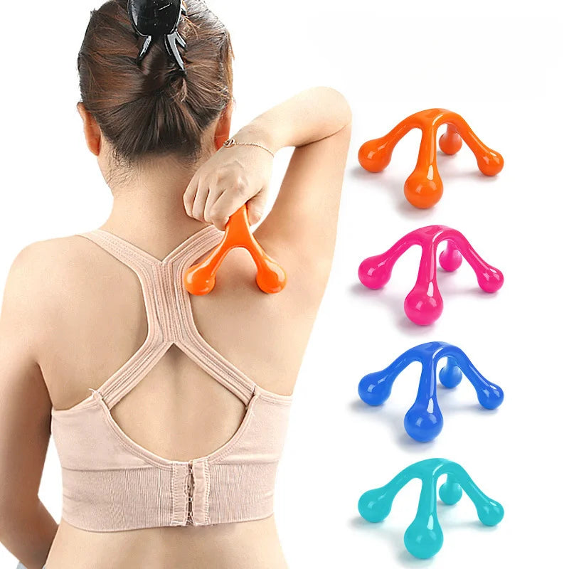 Handheld Arch Body Massager Health Balance Four Ball Back Mini Massage Stick Relax Acupressure Health Massage Tools