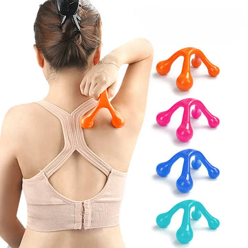Masajeador corporal de arco de mano Health Balance con cuatro bolas para espalda, mini palo de masaje relajante, acupresión, herramientas de masaje para la salud