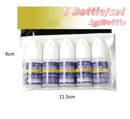 1 Jar Solid Nail Gel Glue for Fake Nail Tips Clear Acrylic Fake Tips Solid Gel Press On Poly Builder Gel UV Light Cured Glue