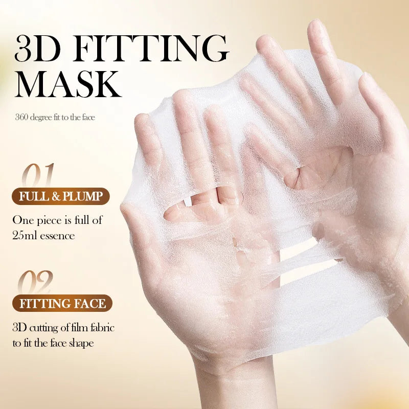1/5/10/20/30pcs Rice Raw Pulp Collagen Facial Masks Cleanser Serum Moisturizing Firm Hydrating Face Mask Korean Beauty Skin Care