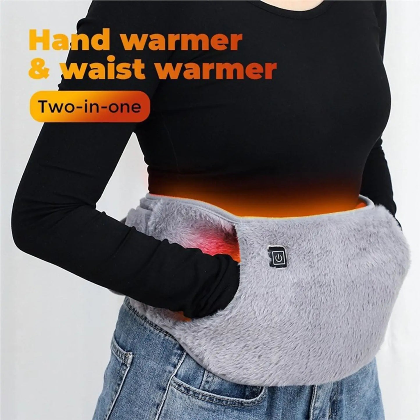 3 Levels Electric Heating Pad Cold-Proof Uterine Belt Cold-Proof Hand Waist Warming Pad USB Recharging Abdominal Warmer