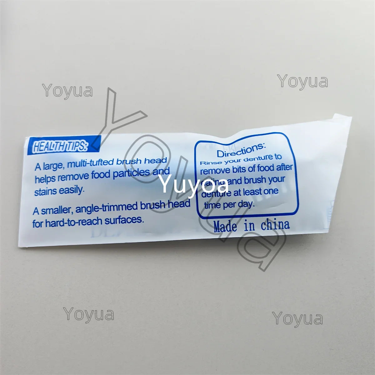 30pcs Denture Cleaning Brush Hard Dual Heads Gum Cleaner False Teeth Brush Oral Cleaning Tools