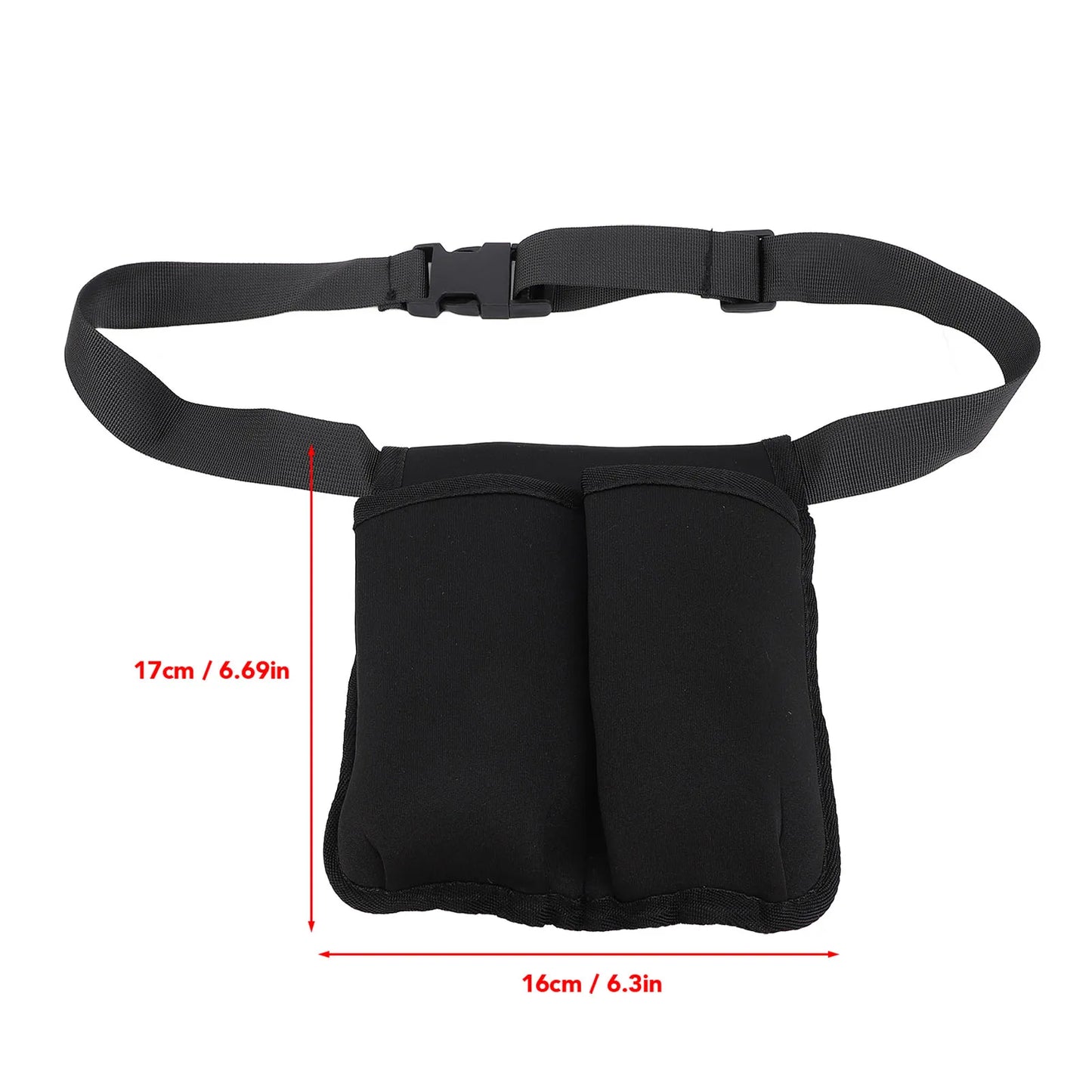 Massage Waist Pouch Two Bottles Massage Bottle Bag Adjustable Belt Supplies Professional Lotion Holster for Therapist