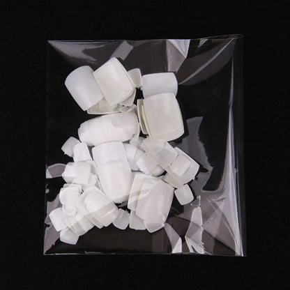 100pcs False Toe Nails Tips Full Cover Press on Toe Foot Nails Tips Artificial Acrylic Nail Capsules False Nail Manicure Tools