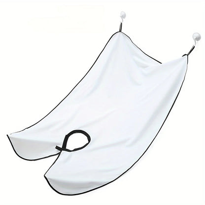 Beard Bib Apron, Beard Bib Hair Catcher for Shaving, Non-Stick Beard Shave Cape with Suction Cups, Grooming Accessories for Men