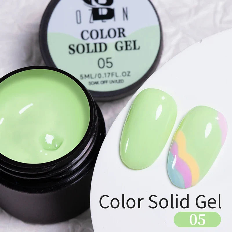 BOZLIN 5ml Sparkling Chameleon Mica Shell Gel Polish Colorful Sequins Manicure Semi Permanent Soak Off Nail Art Gel Varnish