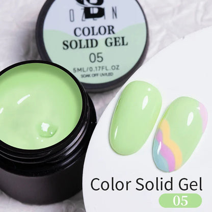 BOZLIN 5ml Sparkling Chameleon Mica Shell Gel Polish Colorful Sequins Manicure Semi Permanent Soak Off Nail Art Gel Varnish