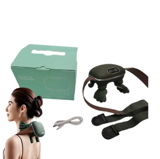 Bionic Neck Shoulder Massager Heated Back Massagers Electric Kneading Muscles Massage Pillow Neck Waist Leg Body ﻿3-Level Modes