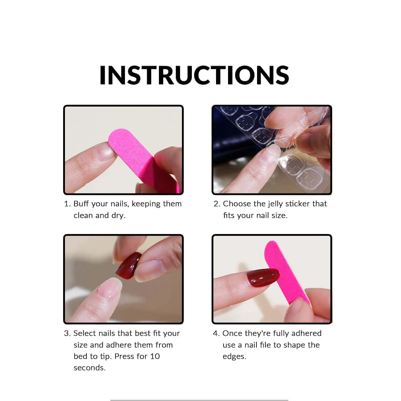 24PCS Short Square False Nails With Snowflake Stripe Design, Christmas Red Glitter False Nails covering Christmas Gift