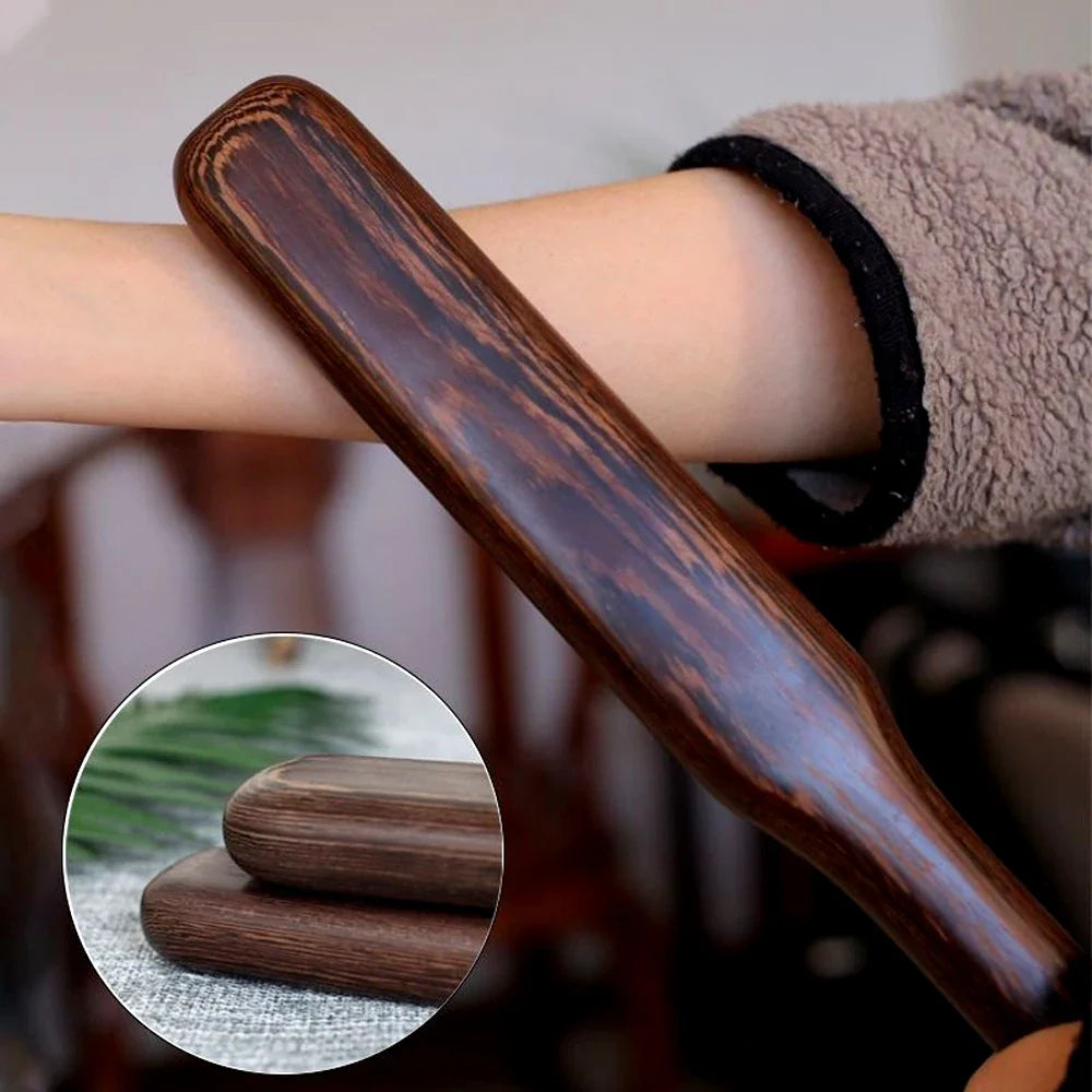 1Pcs Guasha Wood Stick Tools Wooden Therapy Scraping Lymphatic Drainage Massager, Treatment Gua Sha Tools for Back Leg
