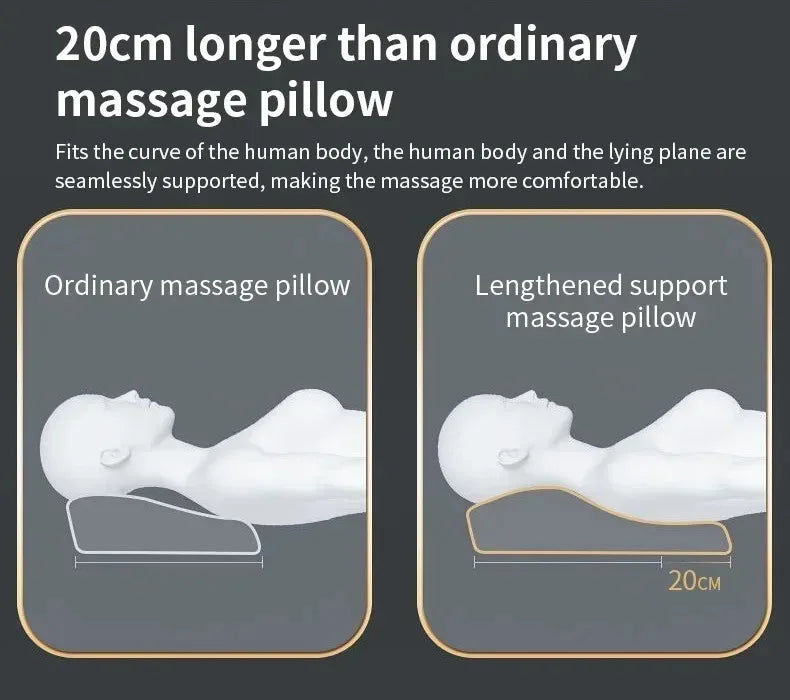 Multifunction Massage Pillow Neck Shoulder Back Electric Healthy Home Car Shiatsu Massager