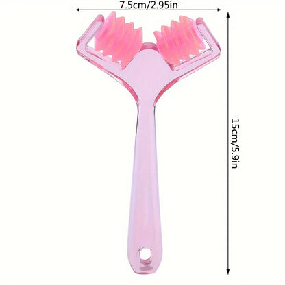 1pc Portable Double Roller Facial Massager for Lifting and Relaxing Muscles, Cheeks & Jawline Slimming Face Massage Tool