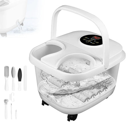 Foldable Thermostatic Foot Massage Tub Houseold Foot Bath Massager Portable Foot Massage Artifact To Promote Blood Circulatio
