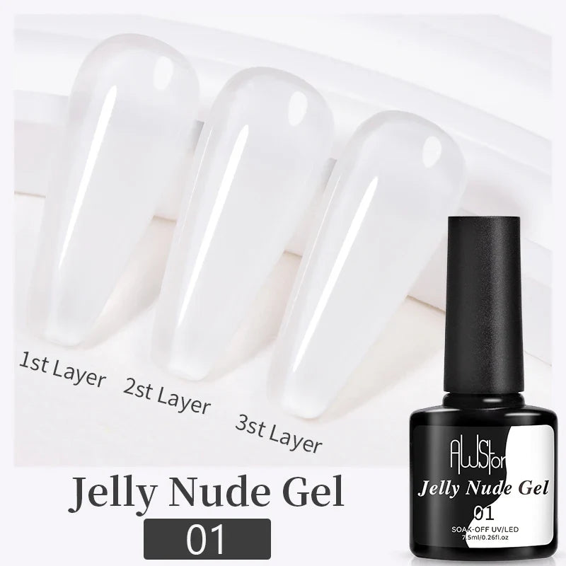 AWStorG15ml 2 IN 1 Crystal Top Coat Transparent Soak Off UV LED Nails Art Manicure Gel Nail Polish Varnishes Primer Function Gel