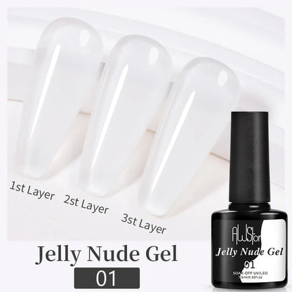 AWStorG15ml 2 IN 1 Crystal Top Coat Transparent Soak Off UV LED Nails Art Manicure Gel Nail Polish Varnishes Primer Function Gel