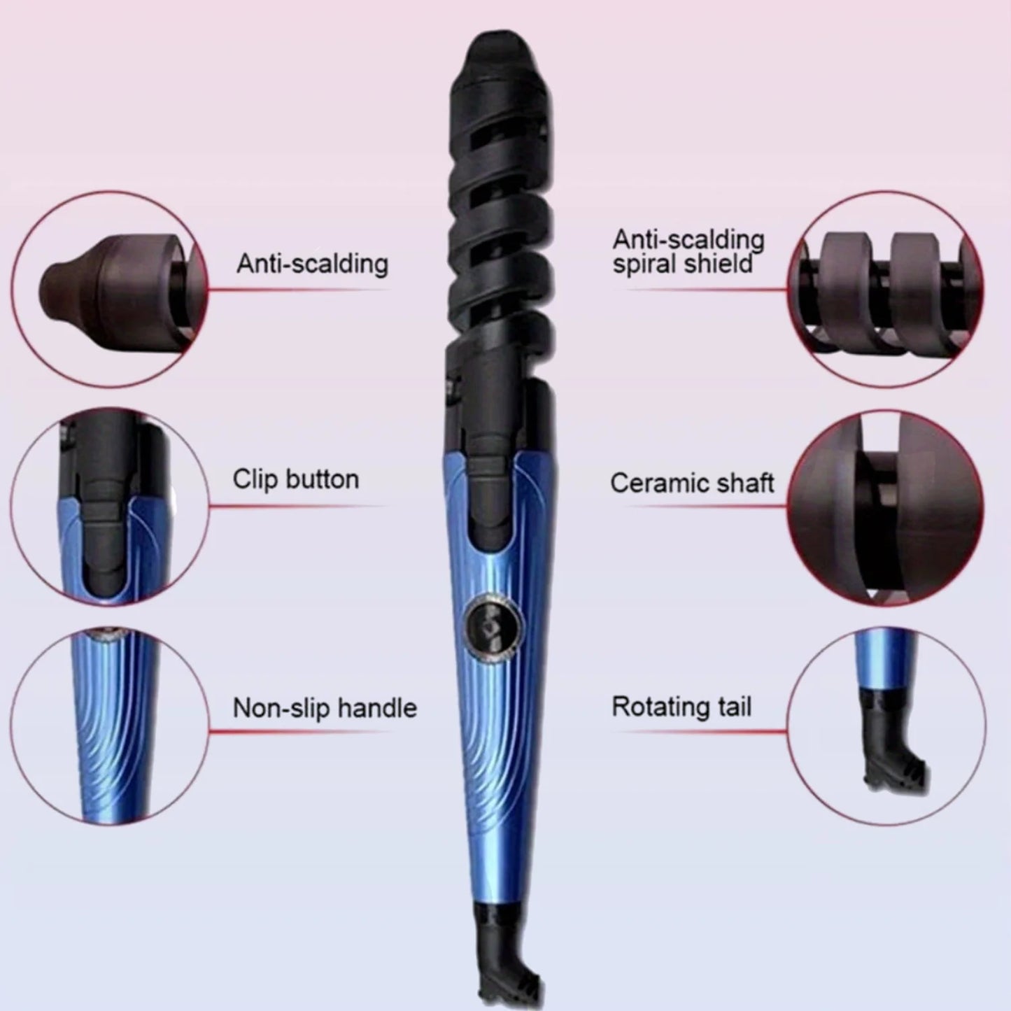 2-in-1 Curling Iron Set,  Instant Heat Up for Short, Medium, and Long Hair,  Women's Hair Tools Holiday Gifts