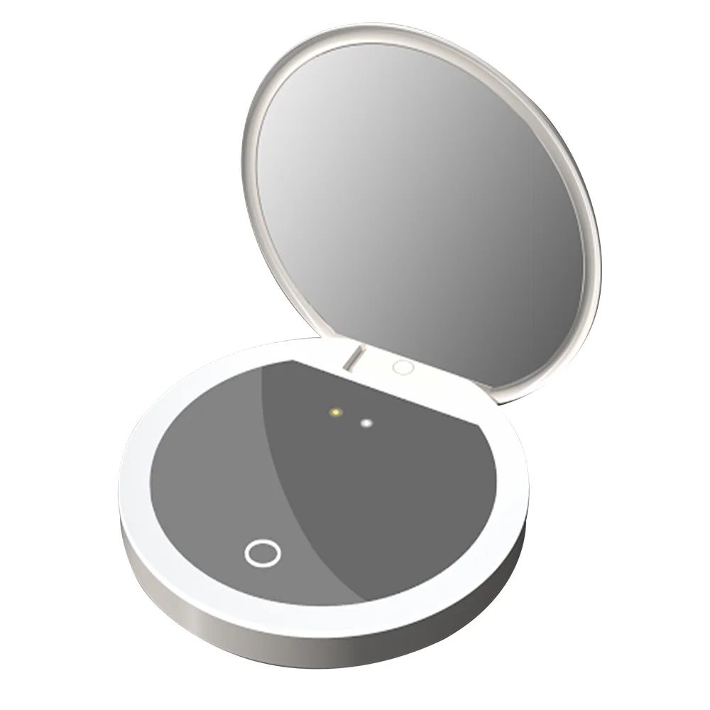 TENGMIR UV Smart Sunscreen Makeup Mirror Sunscreen detection mirror UV mirror sunscreen Testing Portable LED light makeup mirror
