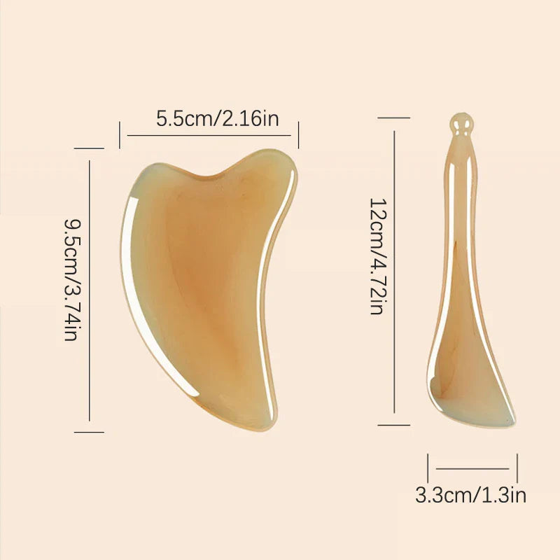 Skin Scraping Resin Gua Sha Massage Board Guasha Tools Plate Face Lifting SPA Massager Scrapers Tools Neck Back Body Legs