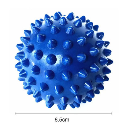 1Pcs BOTQTOW Spiky Massage Ball,Physical Therapy Massage Balls,Hard Lacrosse Ball & Spiky Massage Ball for Myofascial Release