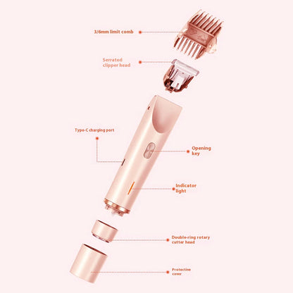2025 New Women Electric Razor Painless Epilator Hair Remover for Face Mustache Leg Bikini Body Hair Trimmer Shaver
