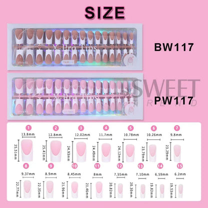 150/160pcs Short Square Fake False Nails Tips Soft Gel Press On Nail Artificial French y2k Nail Supplies for Women Manicure Tool