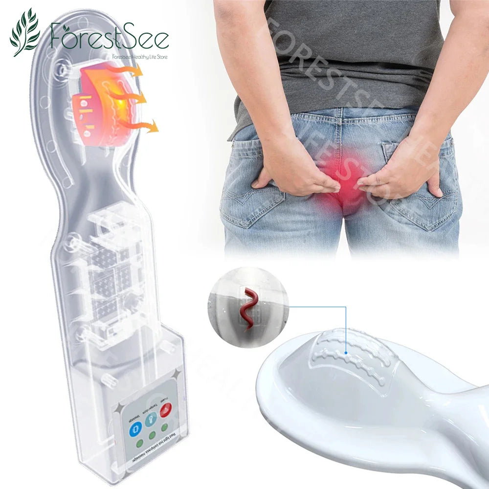 Hemorrhoid Treatment Massager Constipation Red Light Heat Appliance Heated Vibrating Hemorrhoid Remover Men's Care