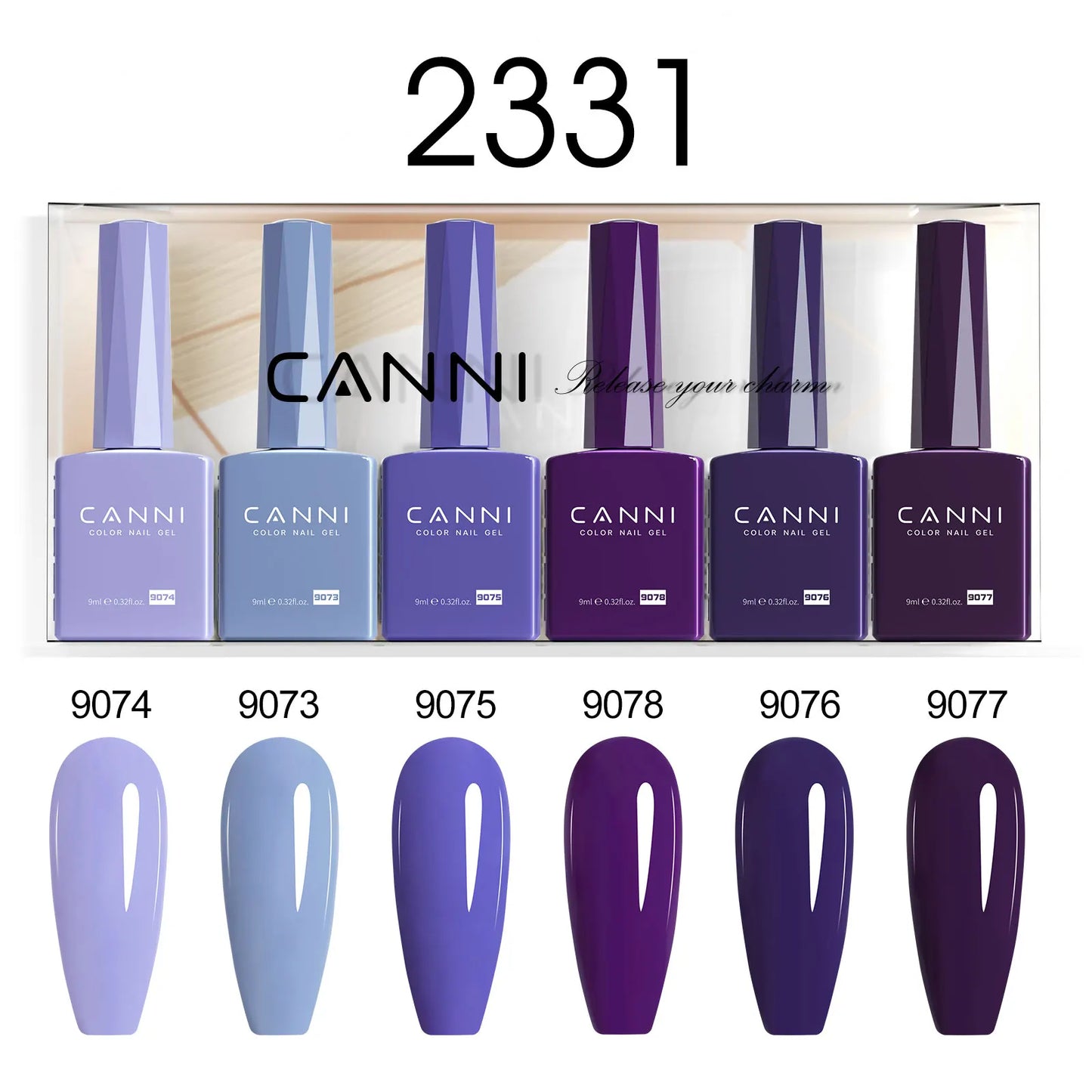 CANNI Nail Gel Polish Set HEMA TPO FREE Jelly Nude Color Rubber Base UV Construction Gel Semi Permanent Soak off UV LED Gel Nail