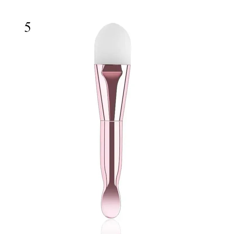 1Double-ended Silicone Face Mask Brush Daub Type Mud Film Special Brush Beauty Makeup Tool Foundation Applicator Concealer Brush