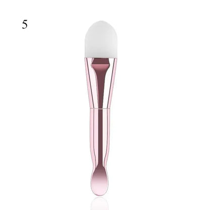 1Double-ended Silicone Face Mask Brush Daub Type Mud Film Special Brush Beauty Makeup Tool Foundation Applicator Concealer Brush