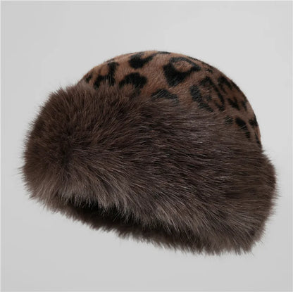 2024 Winter Plush Ear Protection Cap Windproof Keep Warm Headgear Fluffy Fur Fisherman Hat for Women Fashion Female Hat Gifts