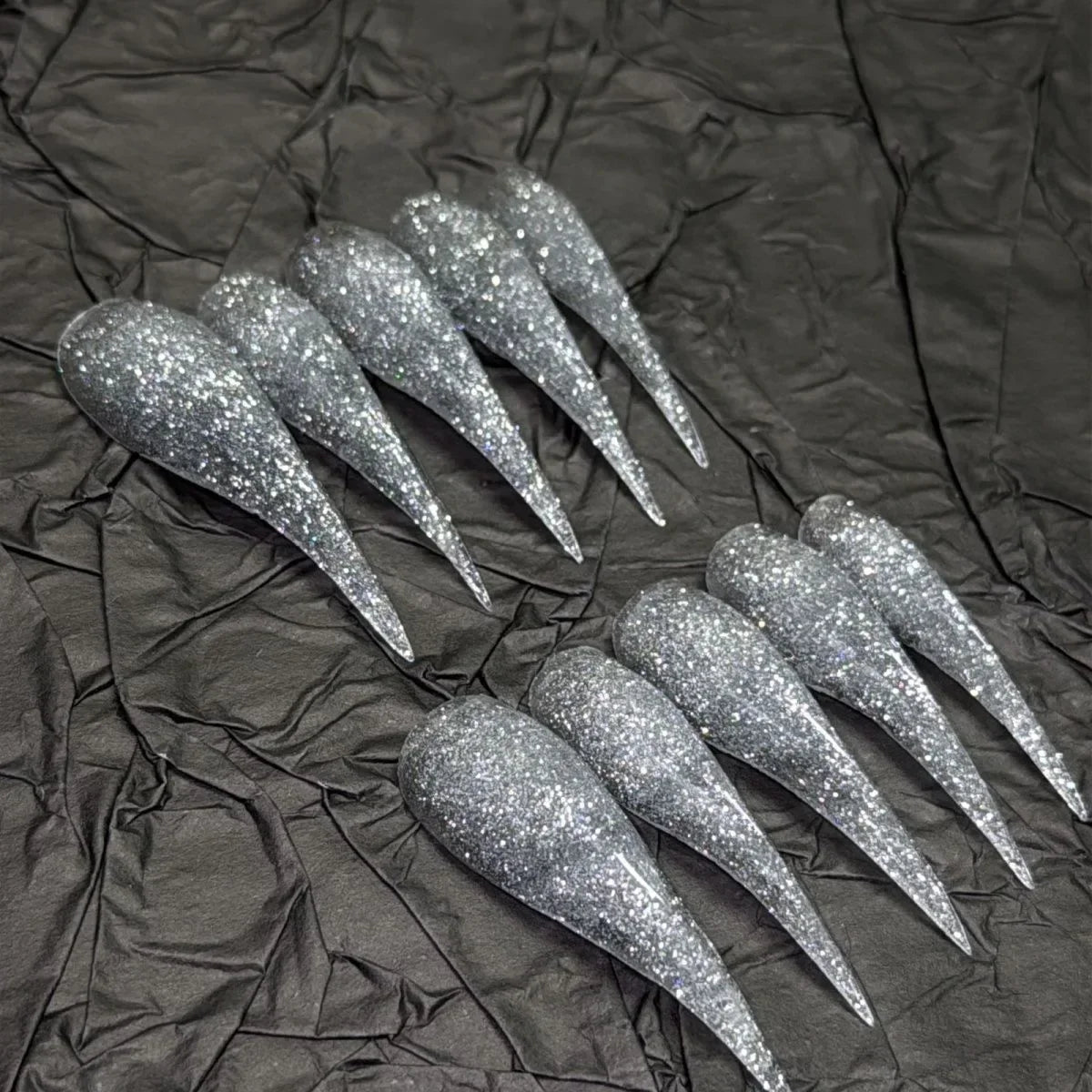 Handmade 10PCS Dragon Shape Claw Press On Nails Thick Reusable Long False Nails Short Acrylic Fake Nail With Glue Nail Supplies